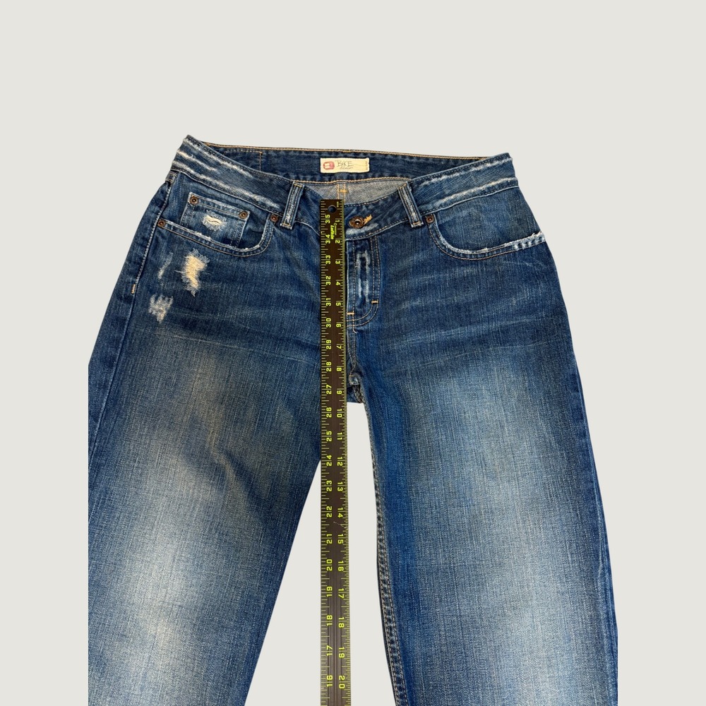 Buckle BKE Denim Low Rise Distressed Flare Jeans Blue Size 31 GUC Y2K - Picture 2 of 4